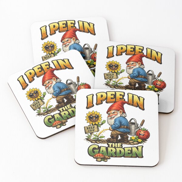 Item preview, I Pee in the Garden – Funny Peeing Garden Gnome designed and sold by Xnuery.