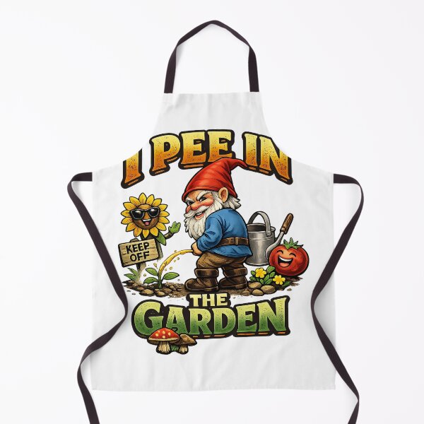 Item preview, I Pee in the Garden – Funny Peeing Garden Gnome designed and sold by Xnuery.