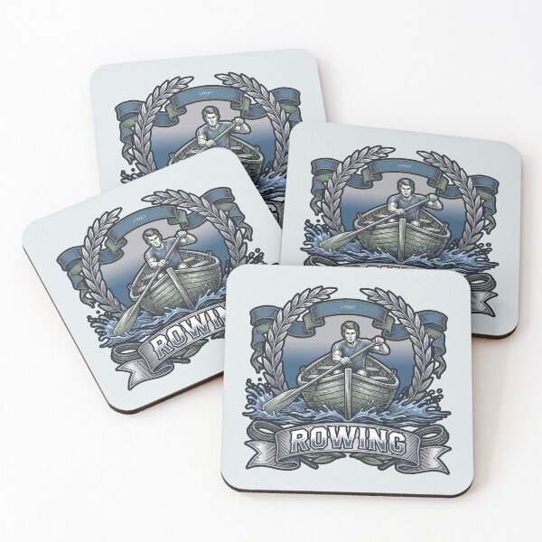 Item preview, Vintage Rowing Club Vintage Rower Crew Team Crest Graphic designed and sold by KiwiRider.