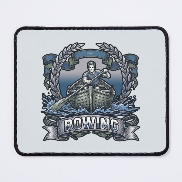 Item preview, Vintage Rowing Club Vintage Rower Crew Team Crest Graphic designed and sold by KiwiRider.