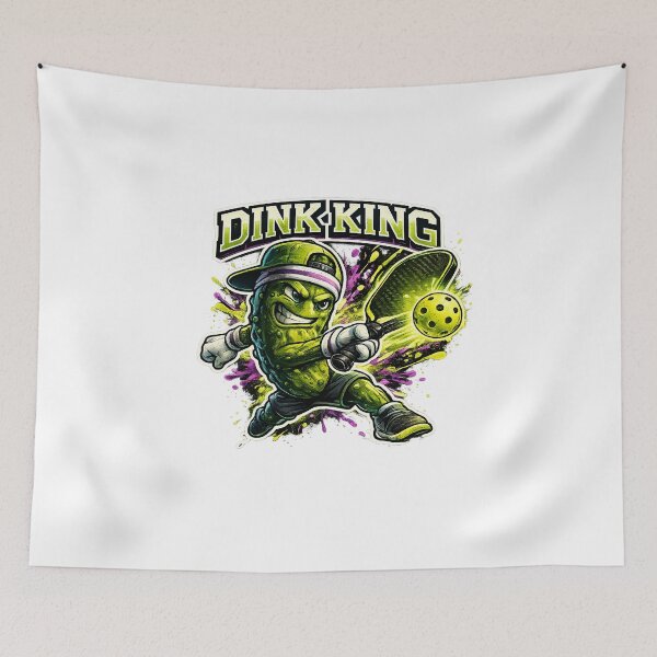 Item preview, Dink King Pickleball Player On The Court designed and sold by chattsuede.