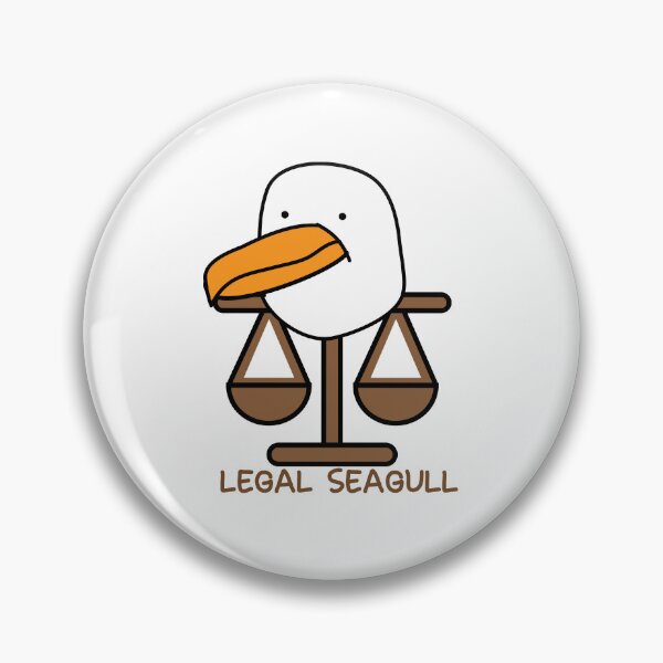 Item preview, Legal seagull attorney law student corporate humor designed and sold by fluffyfamcraft.