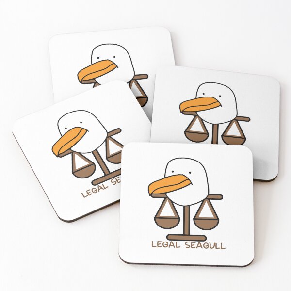 Item preview, Legal seagull funny pun lawyer designed and sold by fluffyfamcraft.
