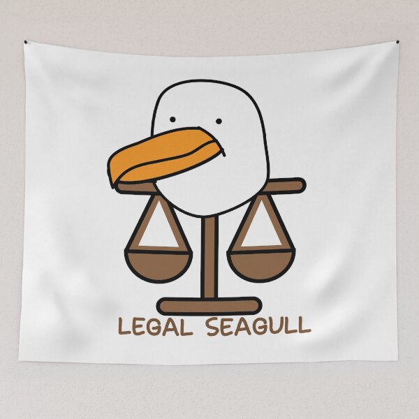 Item preview, Legal seagull funny pun lawyer designed and sold by fluffyfamcraft.
