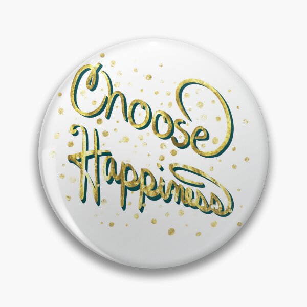 Item preview, Choose Happiness in Gold and Coral- Typography, Uplifting Words, designed and sold by Purposely Designed.