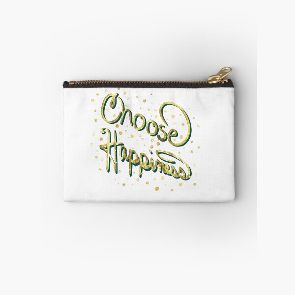 Item preview, Choose Happiness in Gold and Coral- Typography, Uplifting Words, designed and sold by Purposely Designed.