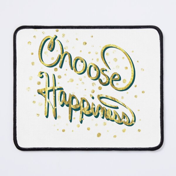 Item preview, Choose Happiness in Gold and Coral- Typography, Uplifting Words, designed and sold by Purposely Designed.