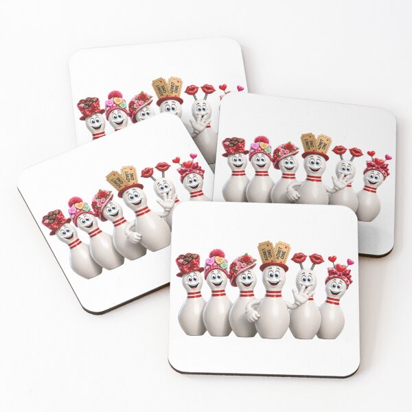 Item preview, Valentine's Day Cartoon Bowling Pins designed and sold by Scott Hayes.