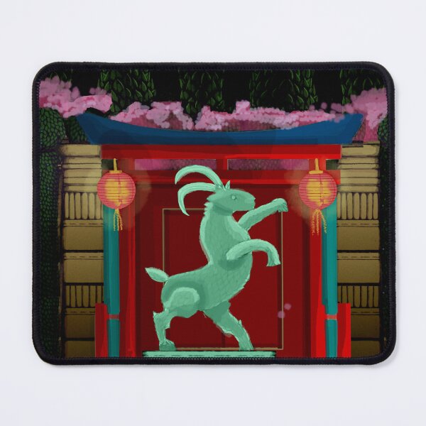 Item preview, Jade Goat Chinese Gate designed and sold by Donnahuntriss.