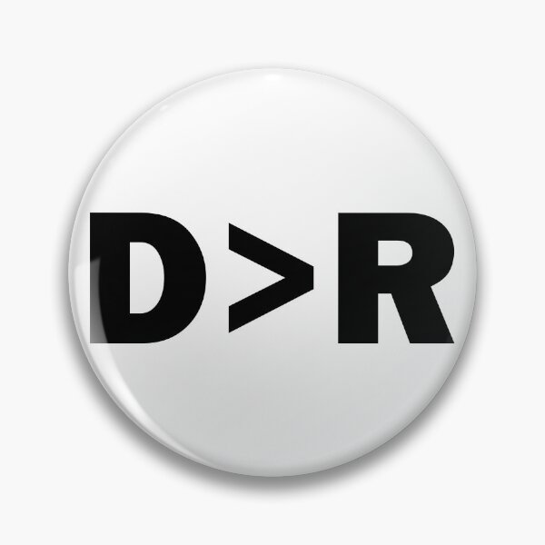 Item preview, Democrat Greater Than Republican D>R Fun Democrat Gear designed and sold by DynamicDesign.