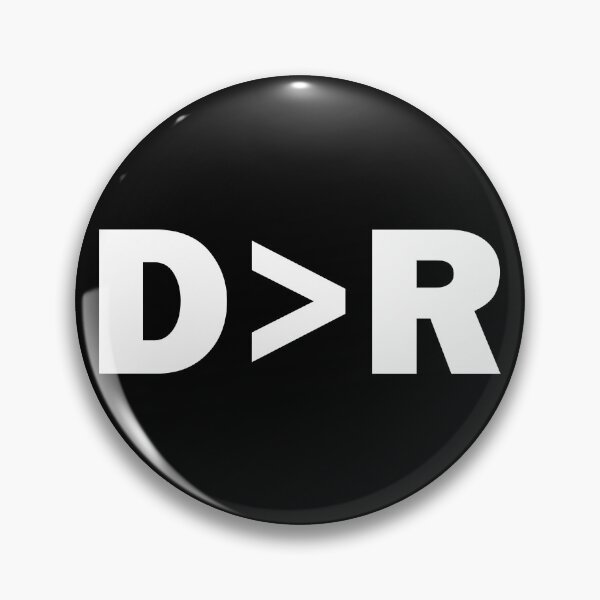 Item preview, Democrat Greater Than Republican D>R Fun Democrat Gear designed and sold by DynamicDesign.