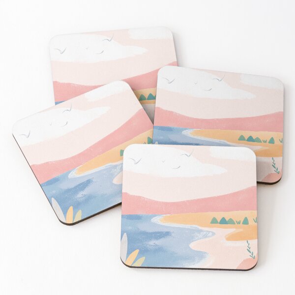 Item preview, Pastel Coastal Summer Art designed and sold by mauikauai.