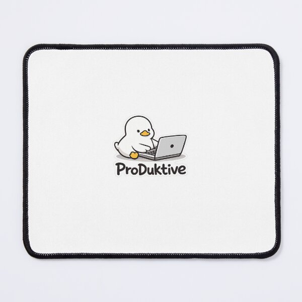 Item preview, ProDuktive Cute Duck Laptop designed and sold by GitSticker.