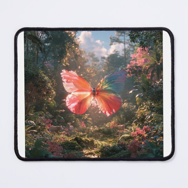 Item preview, Vivid JW Paradise Butterfly – Radiant Transformation Art in Lush Garden Light designed and sold by D Digital Art.