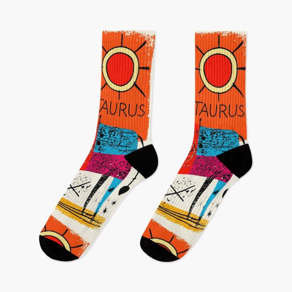 Item preview, Taurus Bull Zodiac Symbol in Bold Geometric Colors with Modern Astrology Inspired Wall Art designed and sold by OlfactoART Studio.