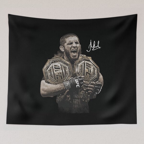 Item preview, Islam Makhachev Double Champ Signature designed and sold by JeyVel.