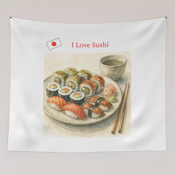 Item preview, I love Sushi designed and sold by Caris Clothing.