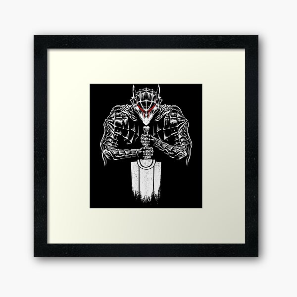 Black Swordsman Framed Art Print