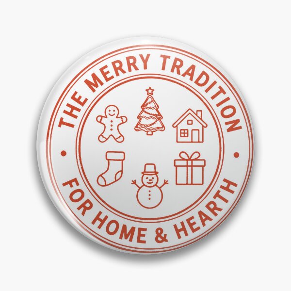 Item preview, Merry Tradition Christmas Home Hearth Stamp Graphic designed and sold by The secret storage room.