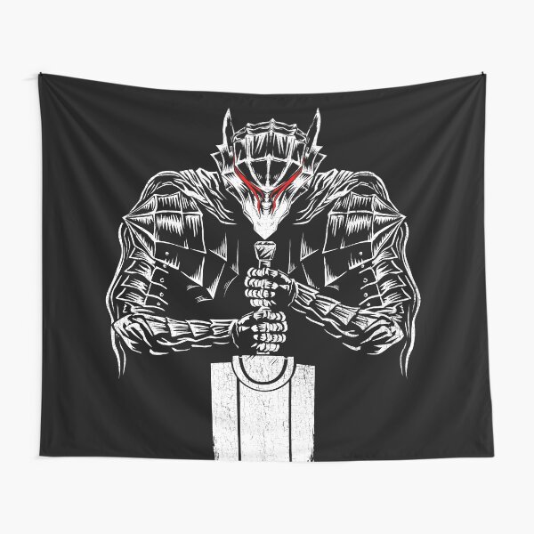 Schwarzer Schwertkämpfer Wandbehang