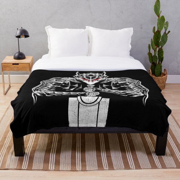 Black Swordsman Throw Blanket