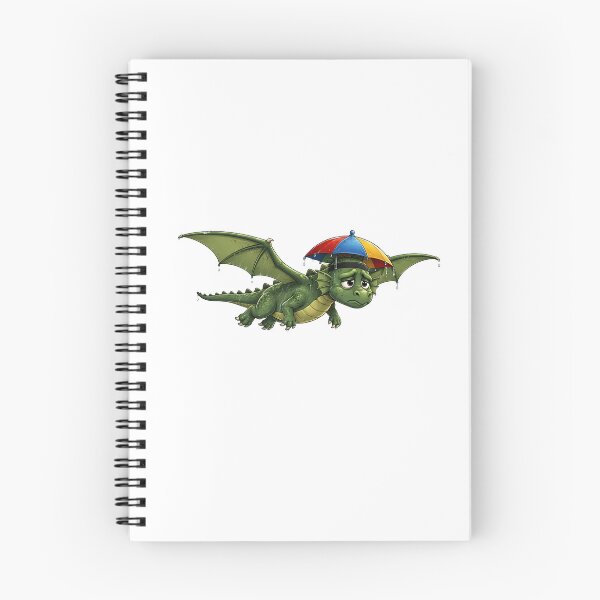 Item preview, Dragon Rainy Day Umbrella Misery Cartoon Humor designed and sold by Artmares.