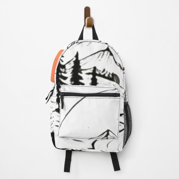 Item preview, Minimal Mountain Forest Sun Scene designed and sold by MyCalmDraw.