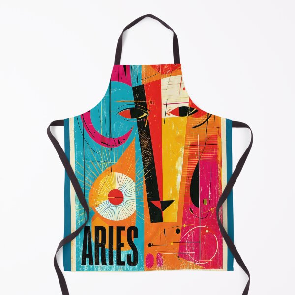 Item preview, Fearless Aries Ram Brought to Life with Bold Geometric Art and Vibrant Zodiac Wall Decor designed and sold by OlfactoART Studio.