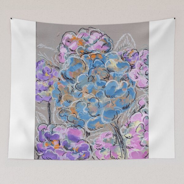 Item preview, Textured Pastel Hydrangea Bloom designed and sold by Artful-Blooms.