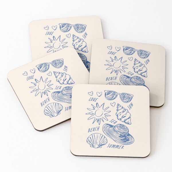 Item preview, Minimalistic Vintage Summer Seashells Line Art designed and sold by mauikauai.