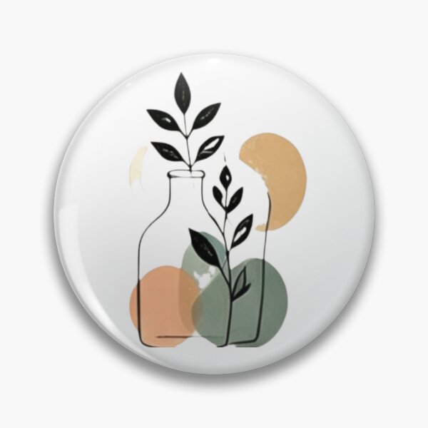 Item preview, Minimal Vase Plant Boho Art designed and sold by MyCalmDraw.