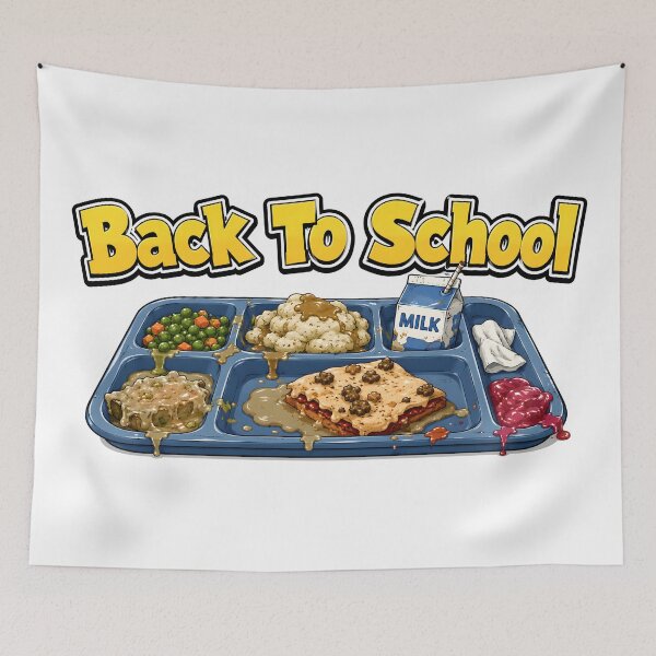 Item preview, School Lunch Cafeteria Tray Back To School Humor designed and sold by Artmares.