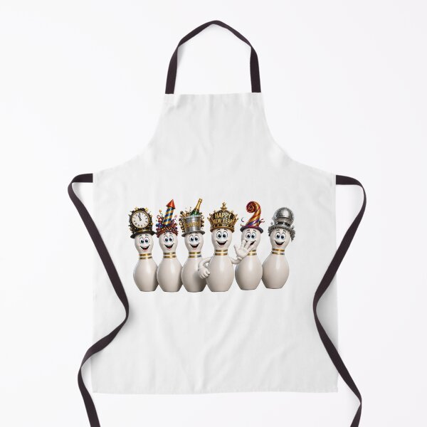 Item preview, New Year's Cartoon Bowling Pins designed and sold by Scott Hayes.
