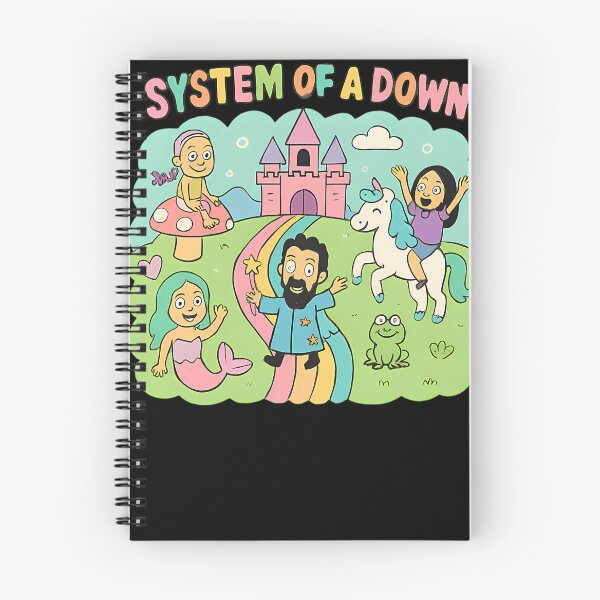 Item preview, Whimsical Fantasy System Of A Down Cartoon designed and sold by RetroAisthetic.