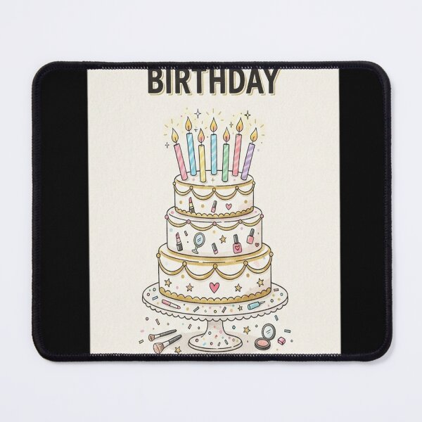Item preview, Beauty Therapist Happy Birthday Cake and Candles designed and sold by Dudzi1.