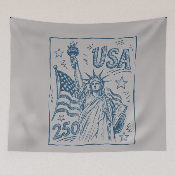 Item preview, 250th 4th of July Statue of Liberty American Flag Women designed and sold by GreggRoss.