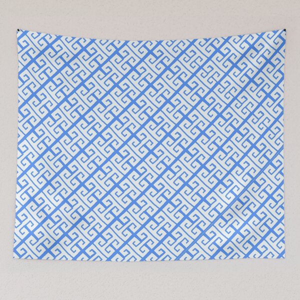 Item preview, Greek Key Pattern in Blue designed and sold by jshuphotography.