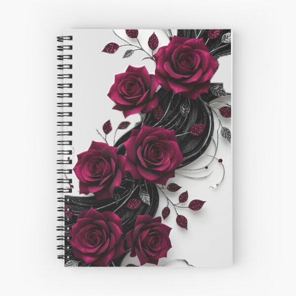 Item preview, Gothic Burgundy Rose  designed and sold by INKRebelGraphic.