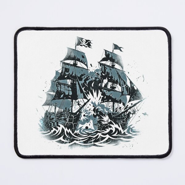 Item preview, Sailing Ship Skull Tee | Pirate Ship Illustration, Nautical Ocean Design designed and sold by SonaGear.