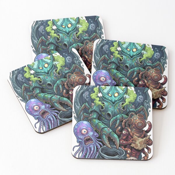 Item preview, Abyssal Sea Monster Collective Dark Fantasy Art designed and sold by castillomiami.