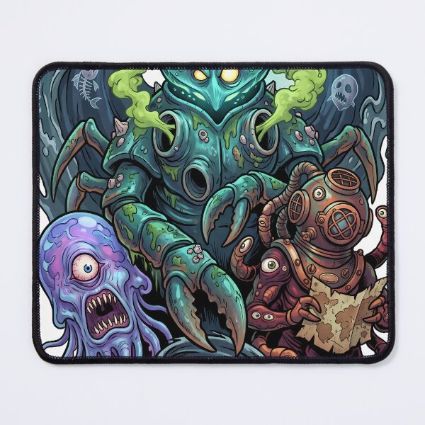 Item preview, Abyssal Sea Monster Collective Dark Fantasy Art designed and sold by castillomiami.