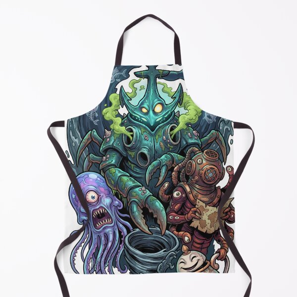 Item preview, Abyssal Sea Monster Collective Dark Fantasy Art designed and sold by castillomiami.