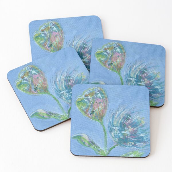 Item preview, Fuzzy Blue Dandelion Dream designed and sold by Artful-Blooms.