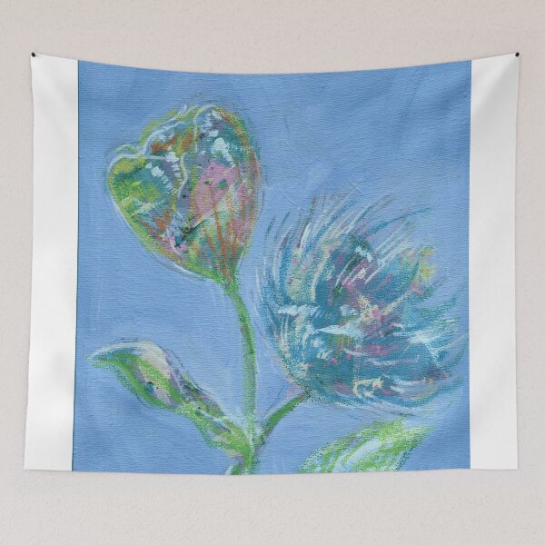 Item preview, Fuzzy Blue Dandelion Dream designed and sold by Artful-Blooms.