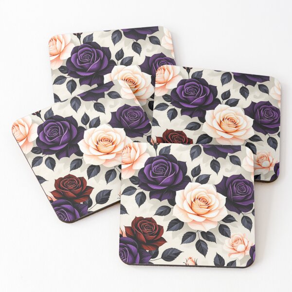 Item preview, Purple and Peach Rose  designed and sold by INKRebelGraphic.