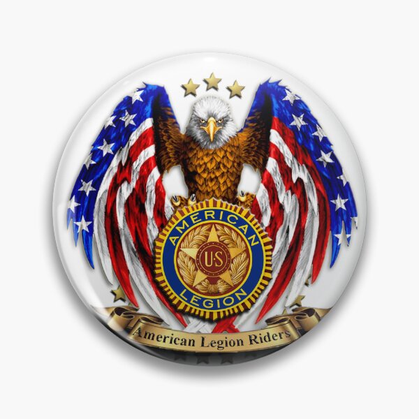 Item preview, American Legion Riders Eagle Emblem with Stars and Stripes  designed and sold by Chris Art Printing.