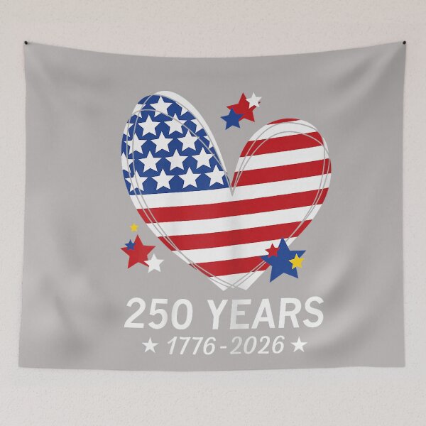 Item preview, 250th Anniversary America Flag Heart 250 Year Women Girls designed and sold by GreggRoss.