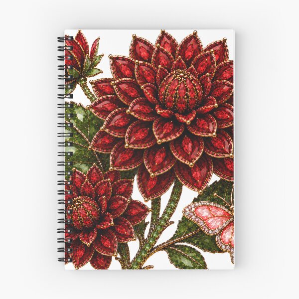 Item preview, CRYSTAL RED DAHLIA  designed and sold by wordspixies.