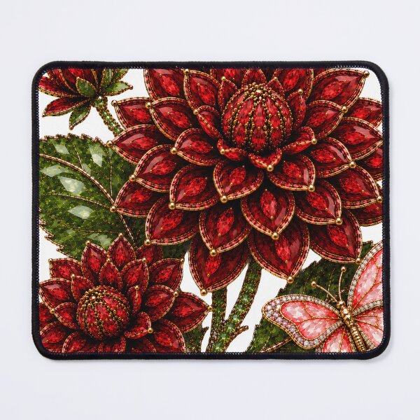 Item preview, CRYSTAL RED DAHLIA designed and sold by wordspixies.