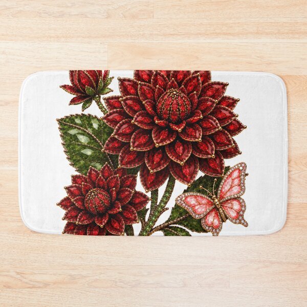 Item preview, CRYSTAL RED DAHLIA  designed and sold by wordspixies.